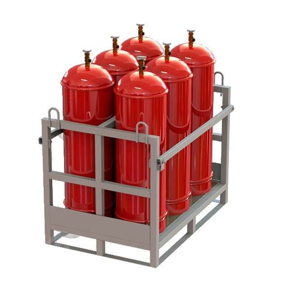 контейнер для 6 пропановых газовых баллонов кгб-10 с увеличенной высотой фото