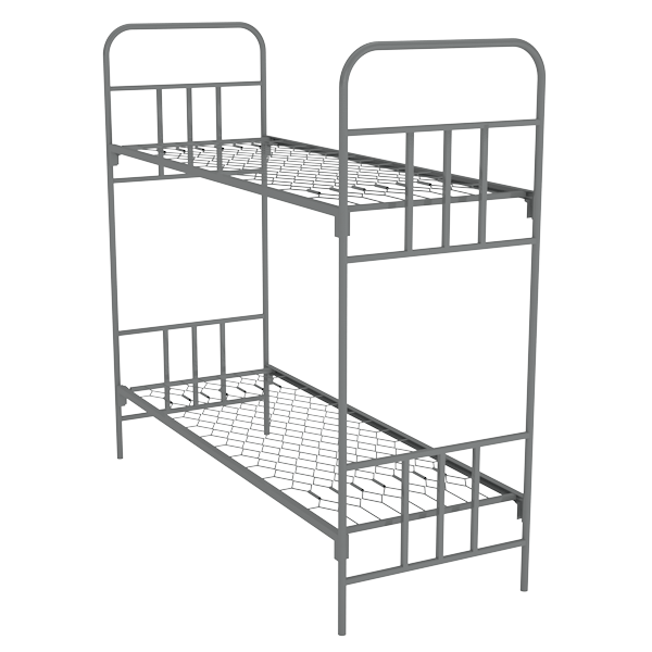 кровать двухъярусная металлическая с лестницей фото