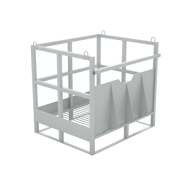 контейнер (палета) для 8 кислородных газовых баллонов с ложементами фото