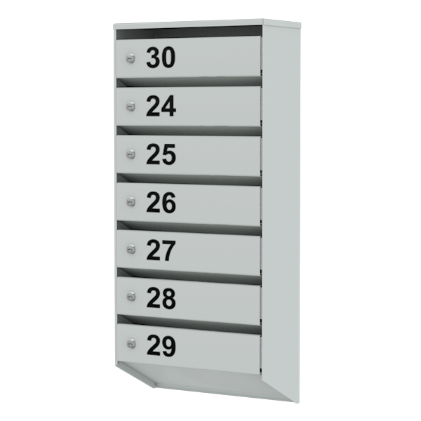 почтовый ящик 7-секционный серия эталон премиум с окошком фото