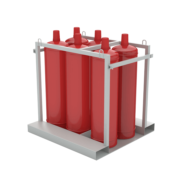 контейнер (палета) для 4 пропановых газовых баллонов фото