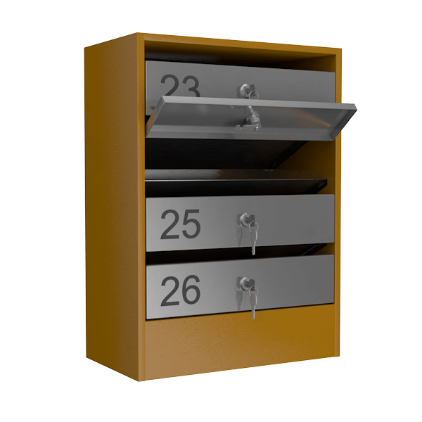 почтовый ящик 4-секционный серия эталон с окошком фото