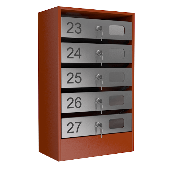 почтовый ящик 5-секционный серия эталон с окошком фото