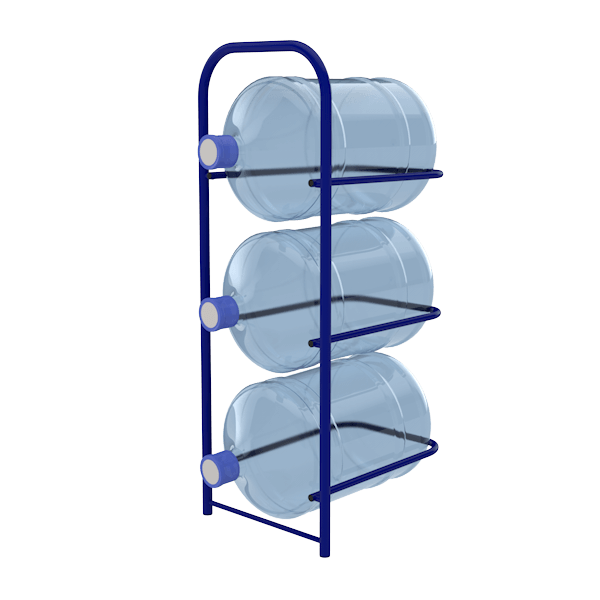 Стеллаж для воды СВД-3 синий (RAL 5002)