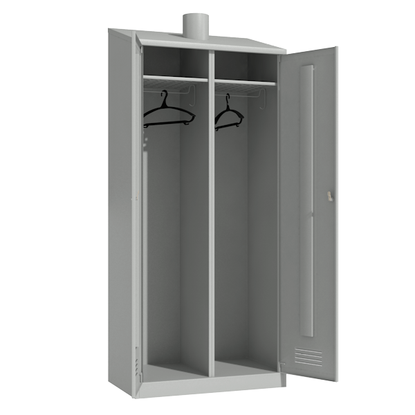 шкаф для одежды вентилируемый с наклонной крышей фото