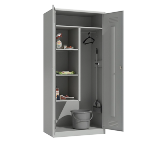 шкаф для хозяйственного инвентаря двухстворчатый фото