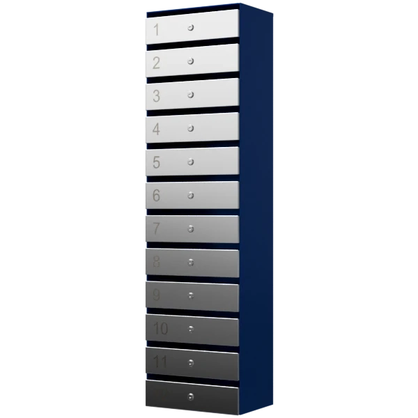 почтовый ящик 12-секционный серия ультра инокс фото