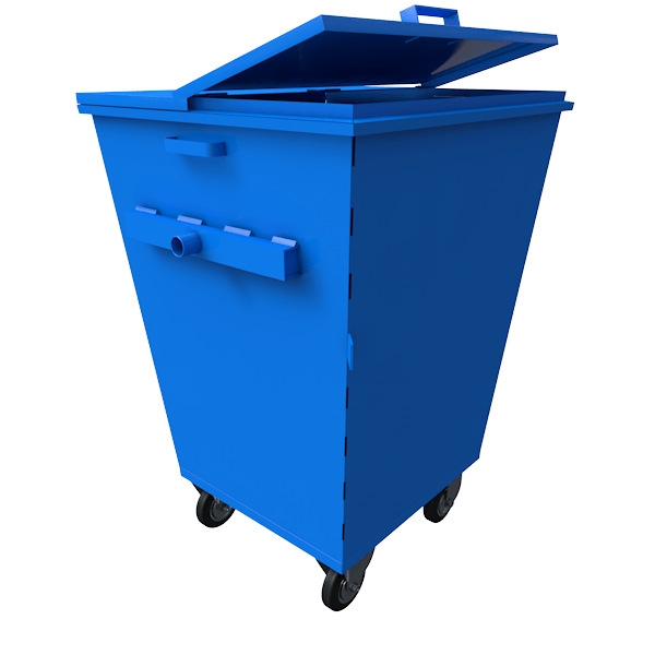 контейнер на 750 литров с двойной крышкой фото