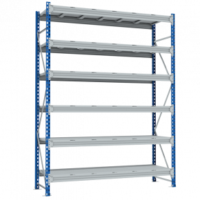 стеллаж sgr 2500x1800x600 6 полок