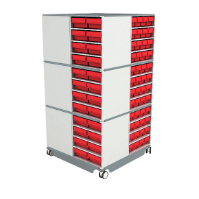 поворотная кассетница кп-03 красные ящики фото