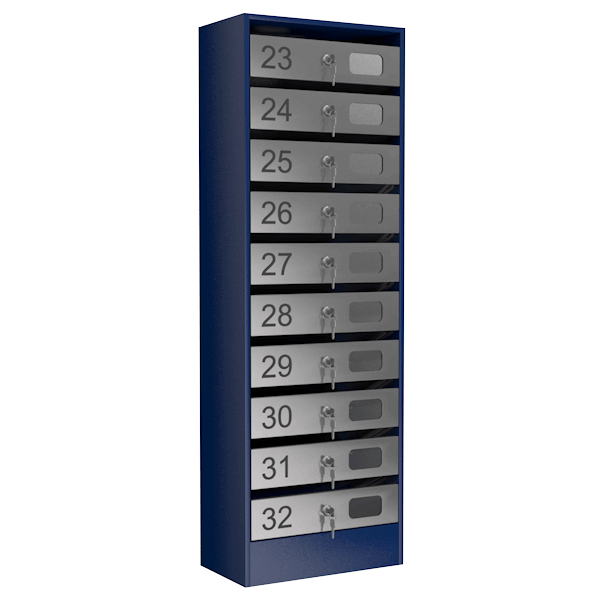 почтовый ящик 10-секционный серия эталон с окошком фото