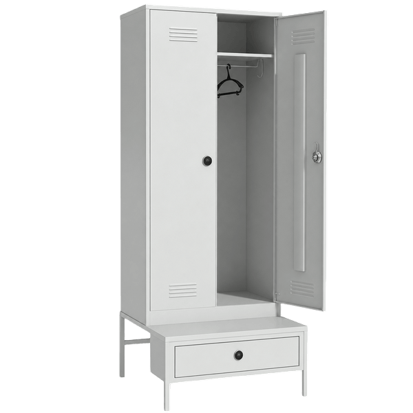 шкаф 2200×800×770 на подставке с ящиком с электронным замком