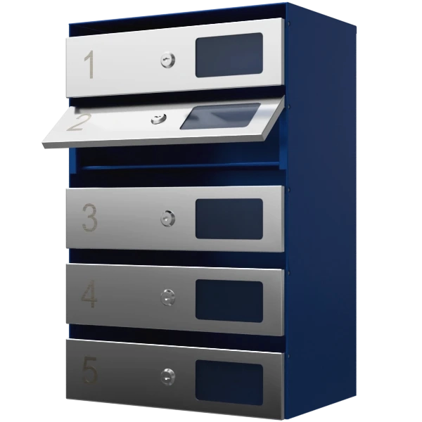почтовый ящик 5-секционный серия ультра инокс фото