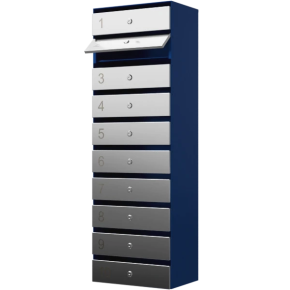 почтовый ящик 10-секционный серия ультра инокс фото