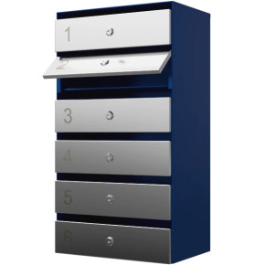 почтовый ящик 6-секционный серия ультра инокс фото