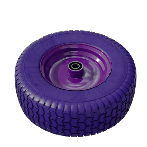 колесо полиуретан 400 мм d20 несимметричная ступица фото