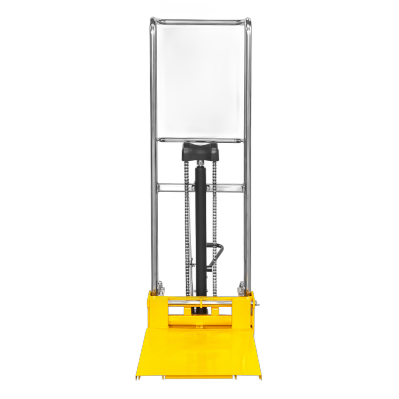 штабелер гидравлический pj4150 (400 кг; 1,5 м; с вилами и площадкой) smartlift