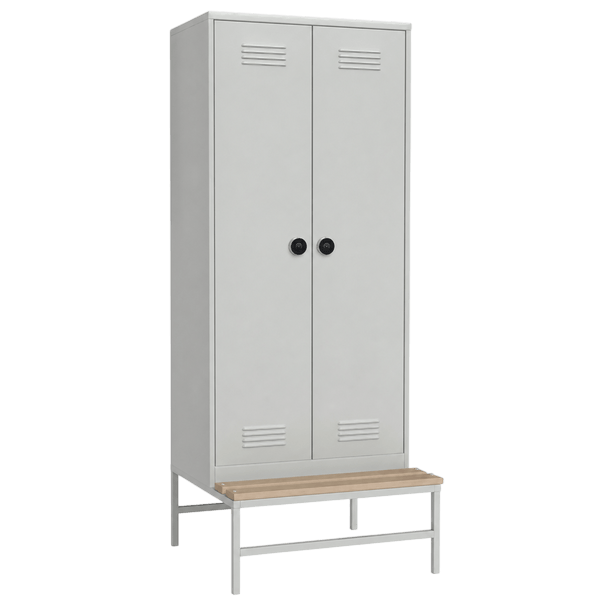 шкаф 2300x600x770 на подставке со скамейкой и электронным замком