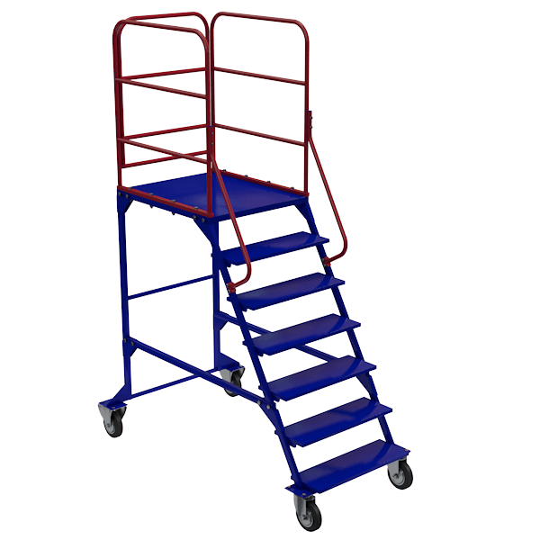Переносная лестница с упорами 4м алюминиевая