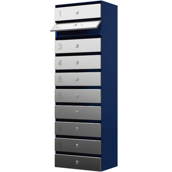 почтовый ящик 10-секционный серия ультра инокс фото