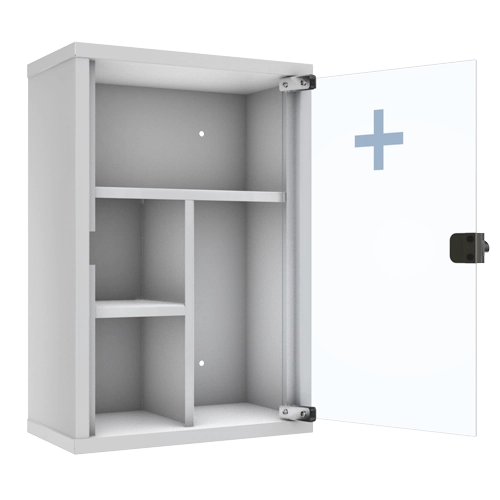 аптечка настенная со стеклянной дверцей фото