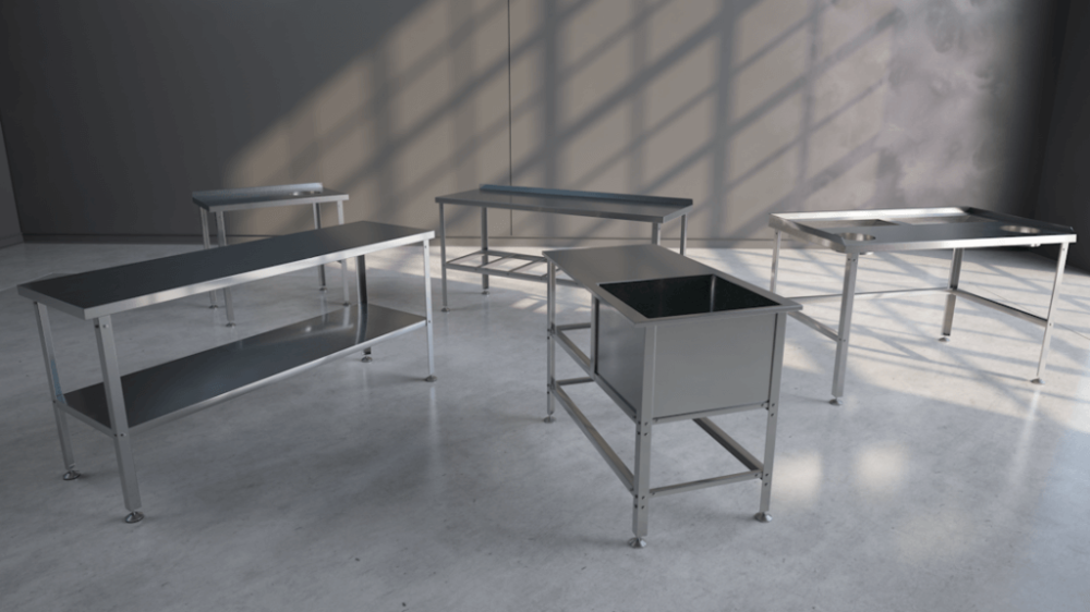Виды столов из нержавеющей стали