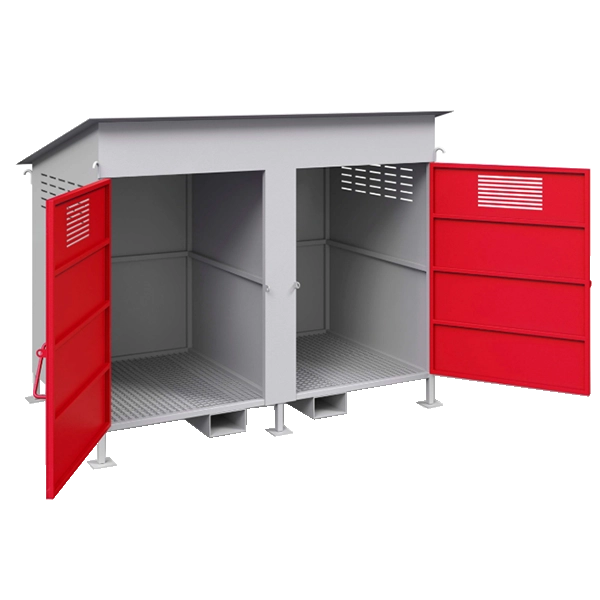 хранилище для 24 пропановых баллонов сварное