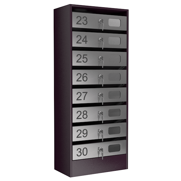 почтовый ящик 8-секционный серия эталон с окошком фото