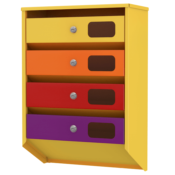 почтовый ящик на 4 квартиры серия базис элит фото