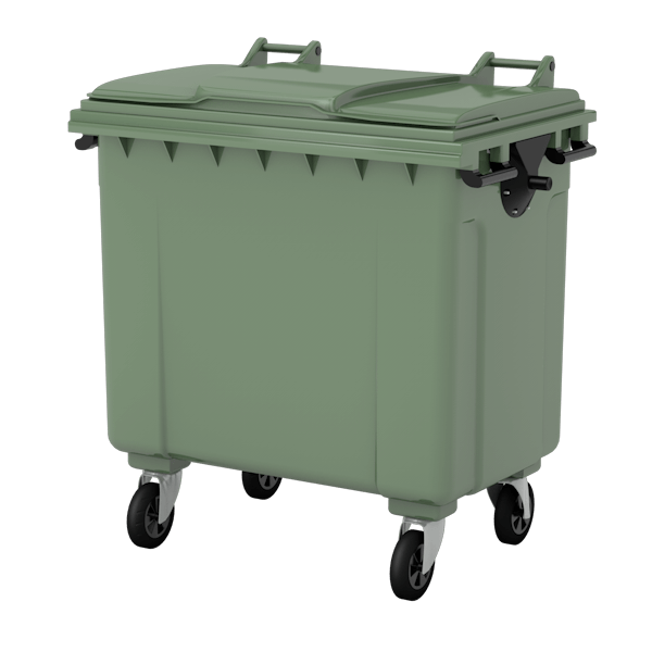 контейнер мусорный пластиковый 360 литров фото