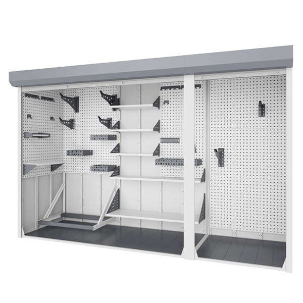 шкаф для паркинга 2300x4000x1200 двухсекционный фото