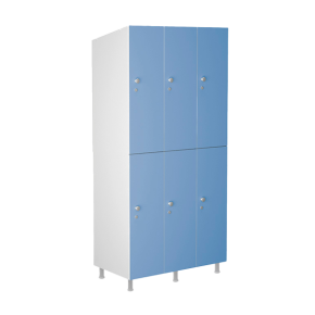 шкаф для раздевалок wl 32-90 голубой/белый фото