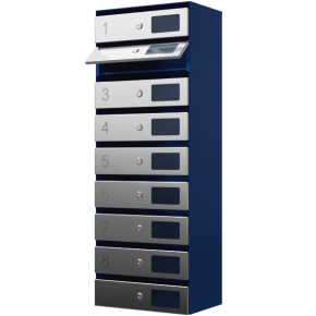 почтовый ящик 9-секционный серия ультра инокс фото