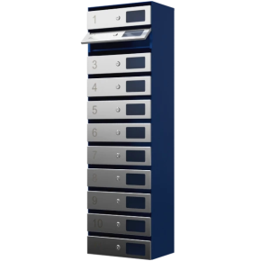 почтовый ящик 11-секционный серия ультра инокс фото