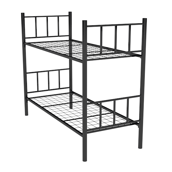 металлическая двухъярусная кровать с лестницей фото