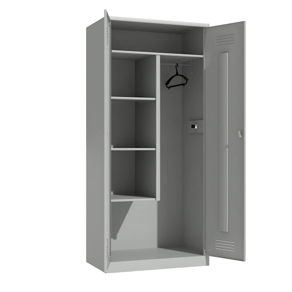 шкаф для хозяйственного инвентаря двухстворчатый фото