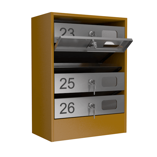 почтовый ящик 4-секционный серия эталон с окошком фото