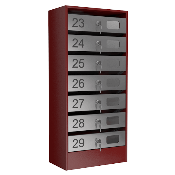 почтовый ящик семисекционный серия эталон с окошком фото