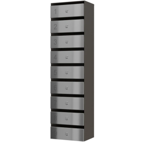 почтовый ящик 9-секционный серия ультра инокс смарт фото