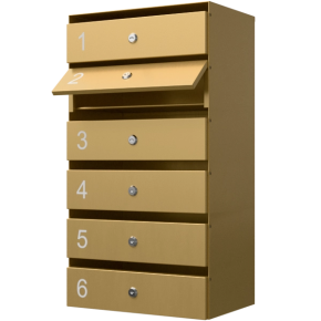 почтовый ящик 6-секционный серия ультра фото