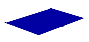 крышка металлическая сплошная к контейнерам 700х1200 (к ктм5, ксм 5)