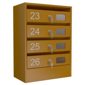 почтовый ящик 4-секционный серия эталон колор с окошком фото