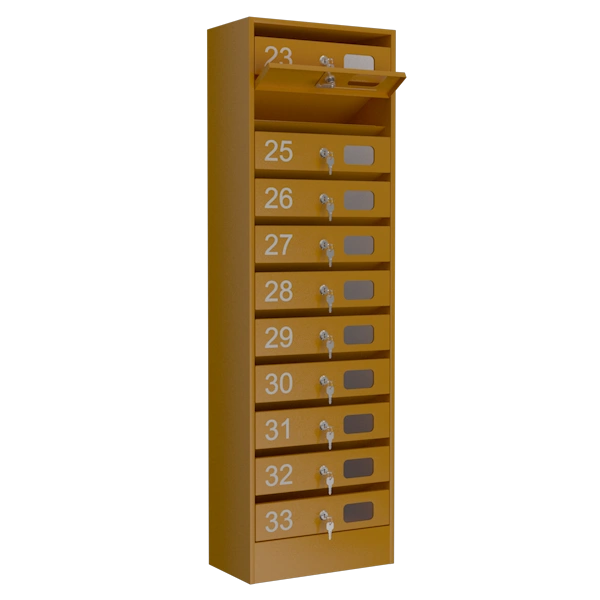 почтовый ящик 11-секционный серия эталон колор с окошком фото