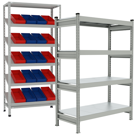 Типы стеллажей и преимущества