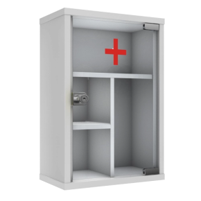 аптечка настенная со стеклянной дверцей фото