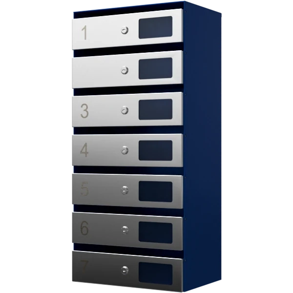 почтовый ящик 7-секционный серия ультра инокс фото