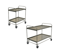 Многоярусные тележки из нержавеющей стали