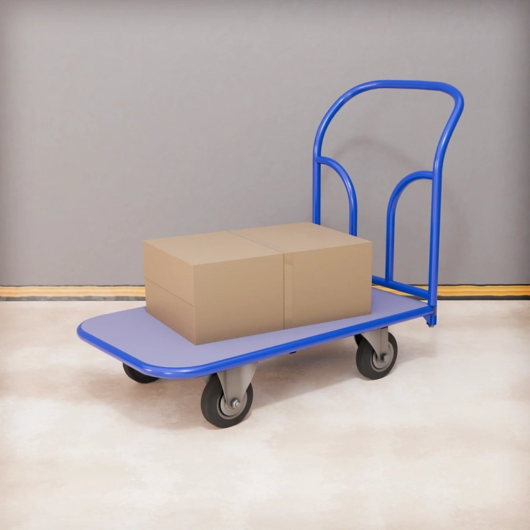 Тележки на колесах на производстве