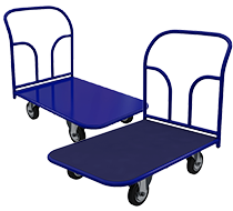 Платформенные тележки с настилом