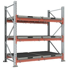 Стеллажи с выкатными платформами